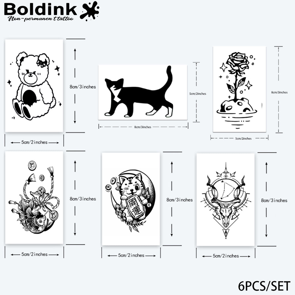 6 Sheets small tattoo Combination 5