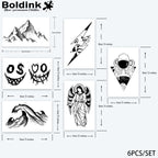 6枚の小さなタトゥーの組み合わせ8