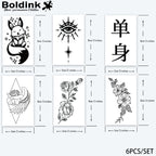 6 Bögen kleine Tattoo Kombination 10