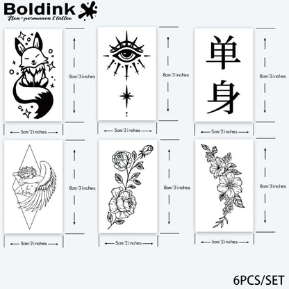 6 Sheets small tattoo Combination 10
