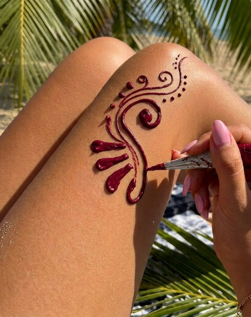 Dark Red Henna Paste