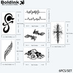 6枚の小さなタトゥーの組み合わせ7