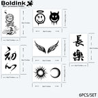6 Sheets small tattoo Combination 4