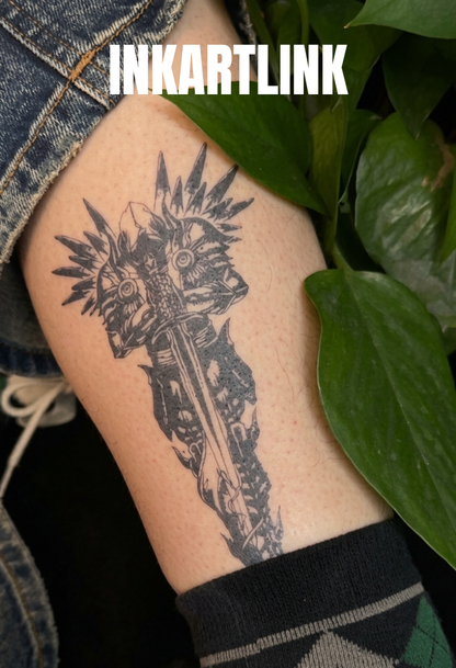 INKARTLINK Wings of Ascent Body Art Stickers Temporary Tattoo