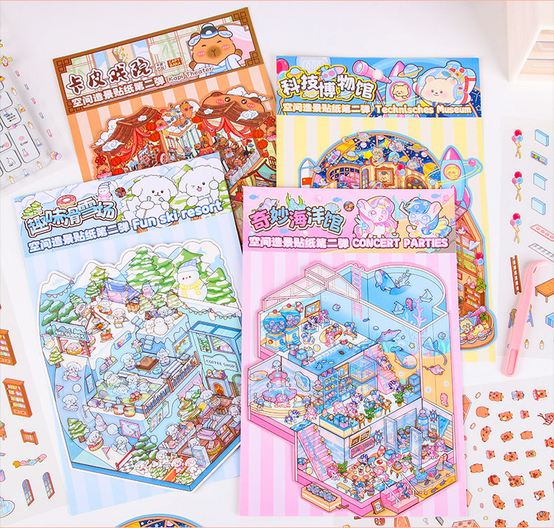 Cute Worlds Adventure Sticker Series