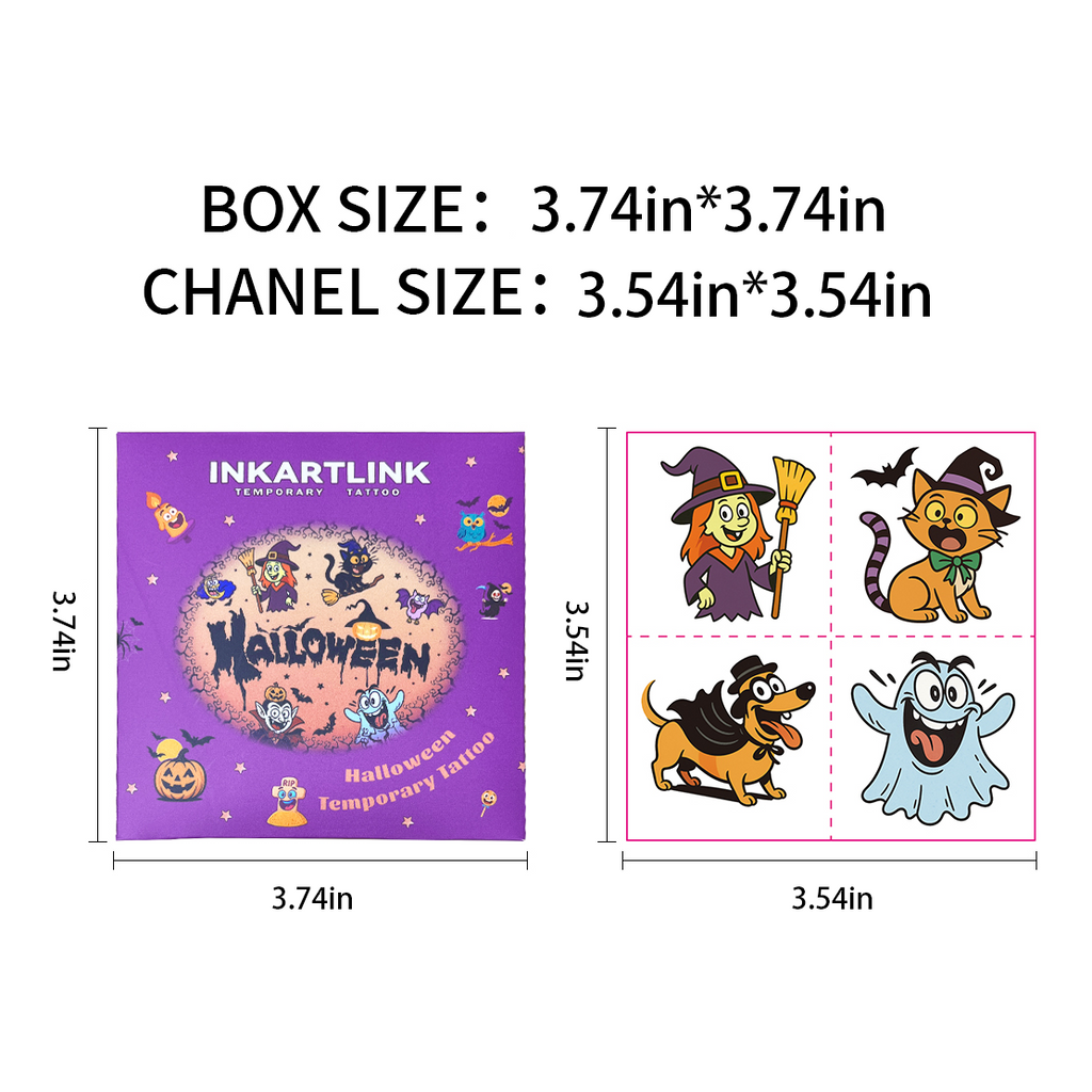 Spooky Temporary Tattoos | Realistic Halloween Tattoos