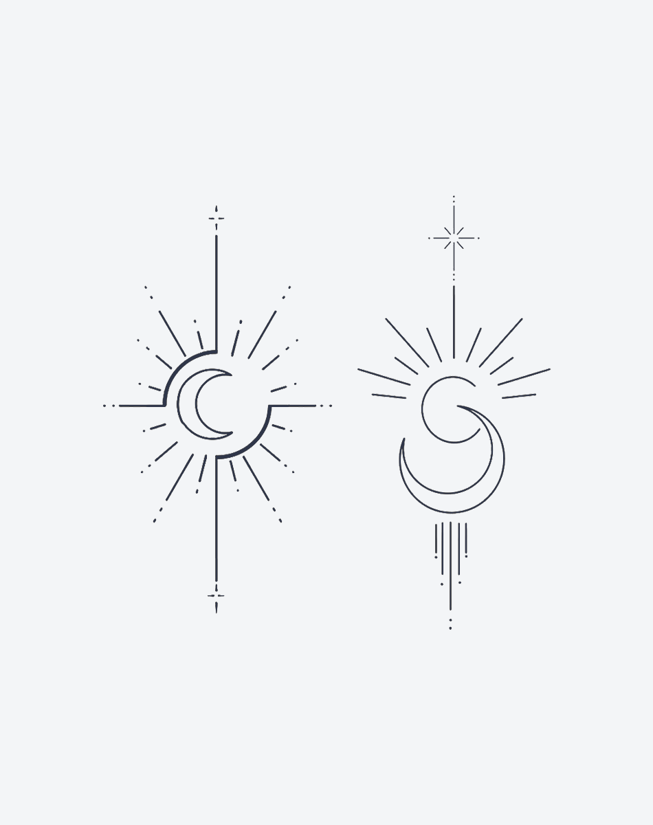 Sun and Moon Shining