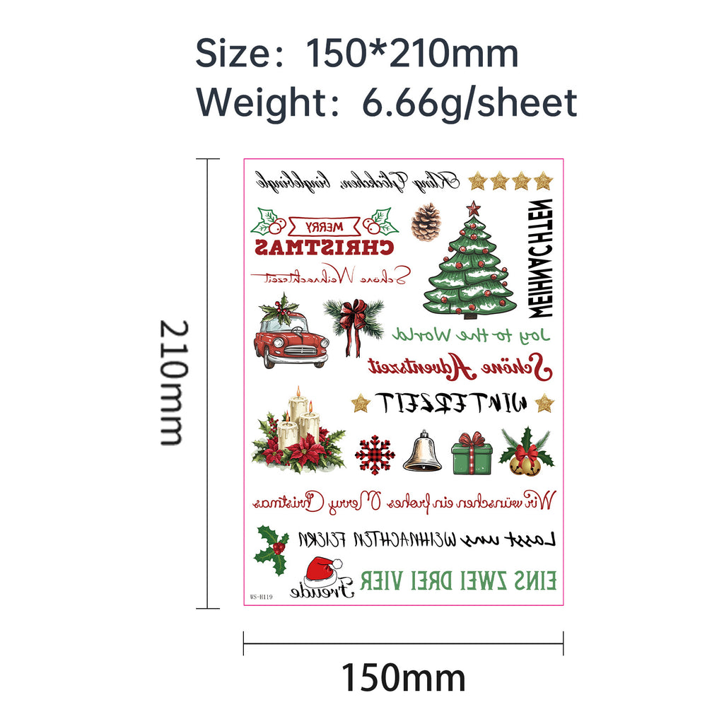 Christmas Candle Magic Decals