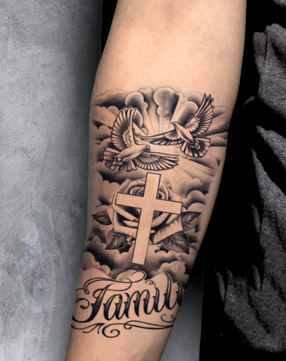 The Holy Cross and the Dove of Peace