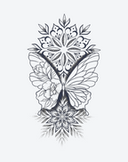 Leaf Veins and Butterflies