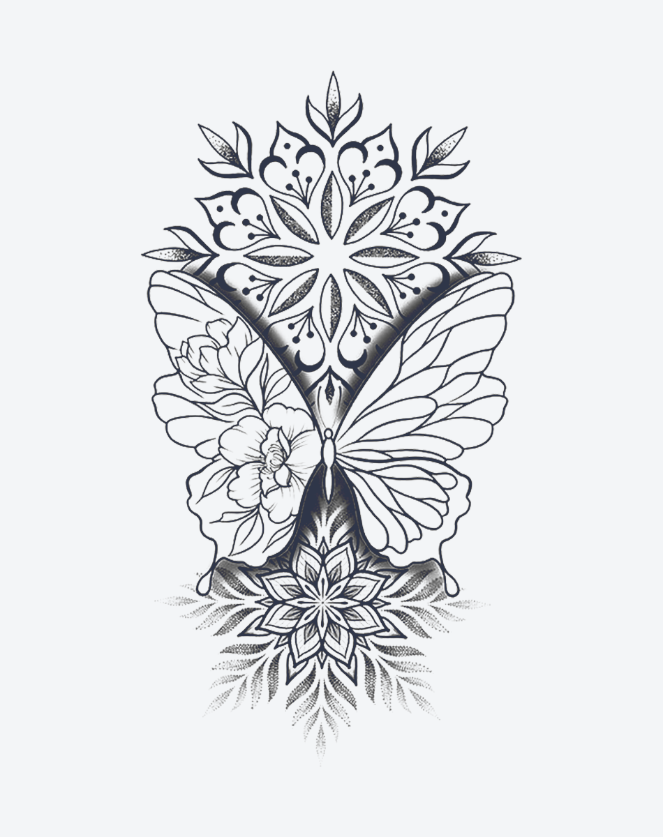 Leaf Veins and Butterflies