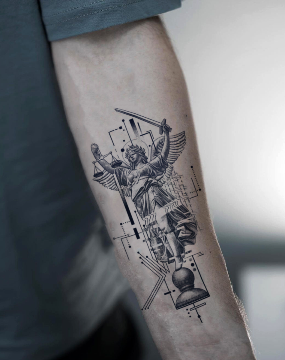 Modern Geometric Art and Athena