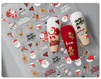 3D Embossed Christmas Carnival Nail Decals