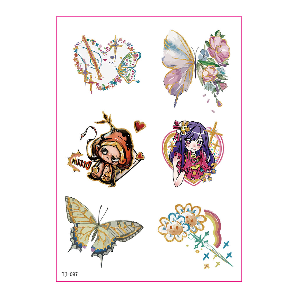Fairy Butterfly Fantasy Candle Decals