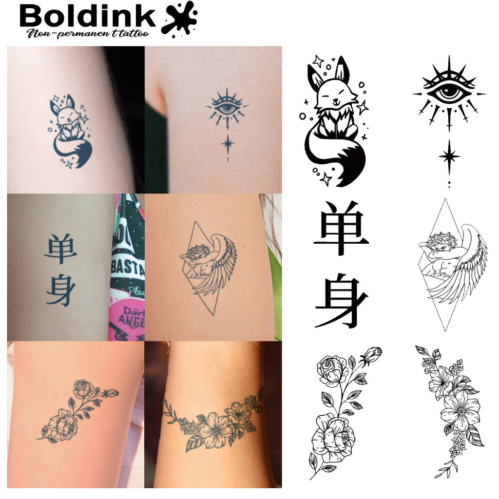 6 Bögen kleine Tattoo Kombination 10