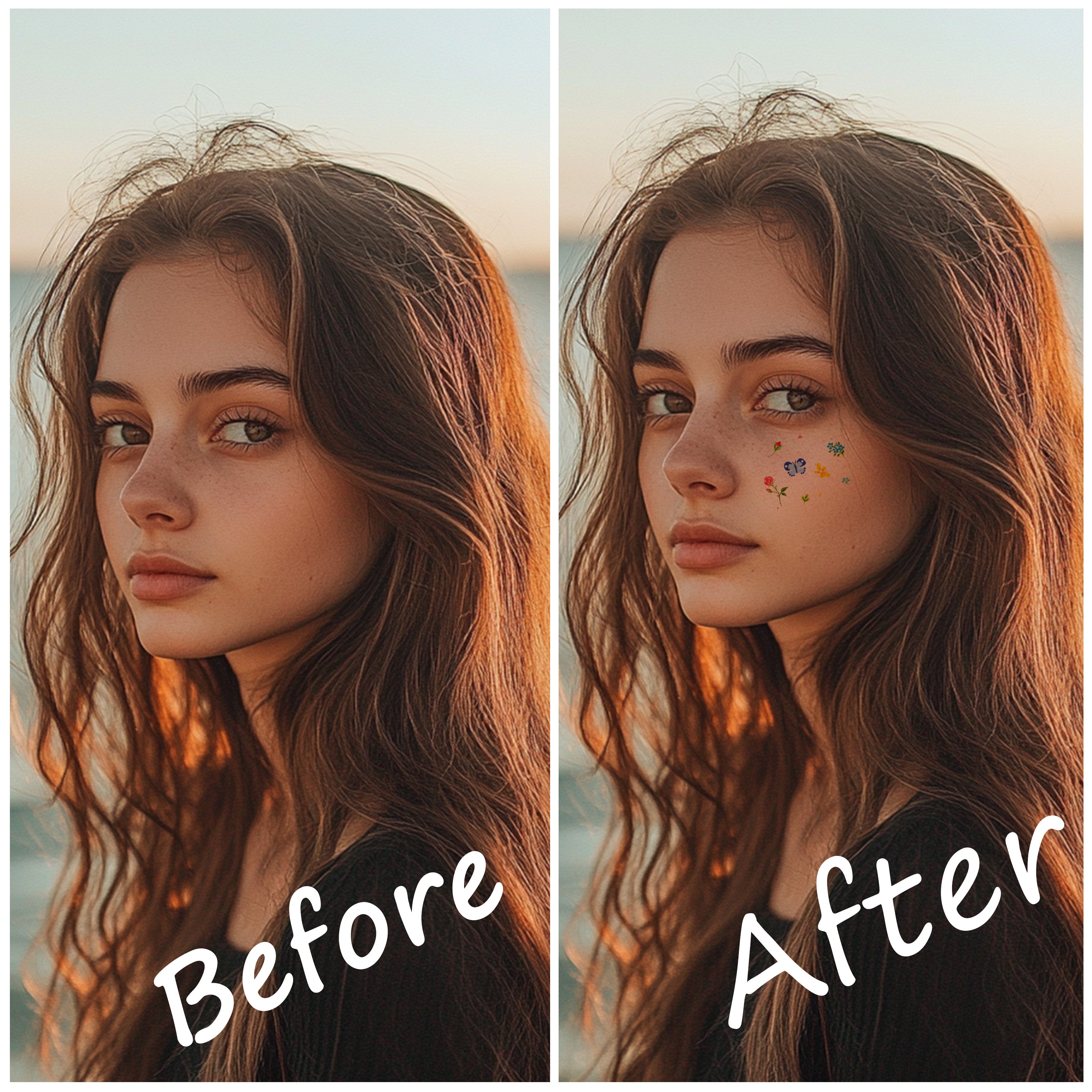 Butterfly Makeup Patches | Festival Face Tattoos