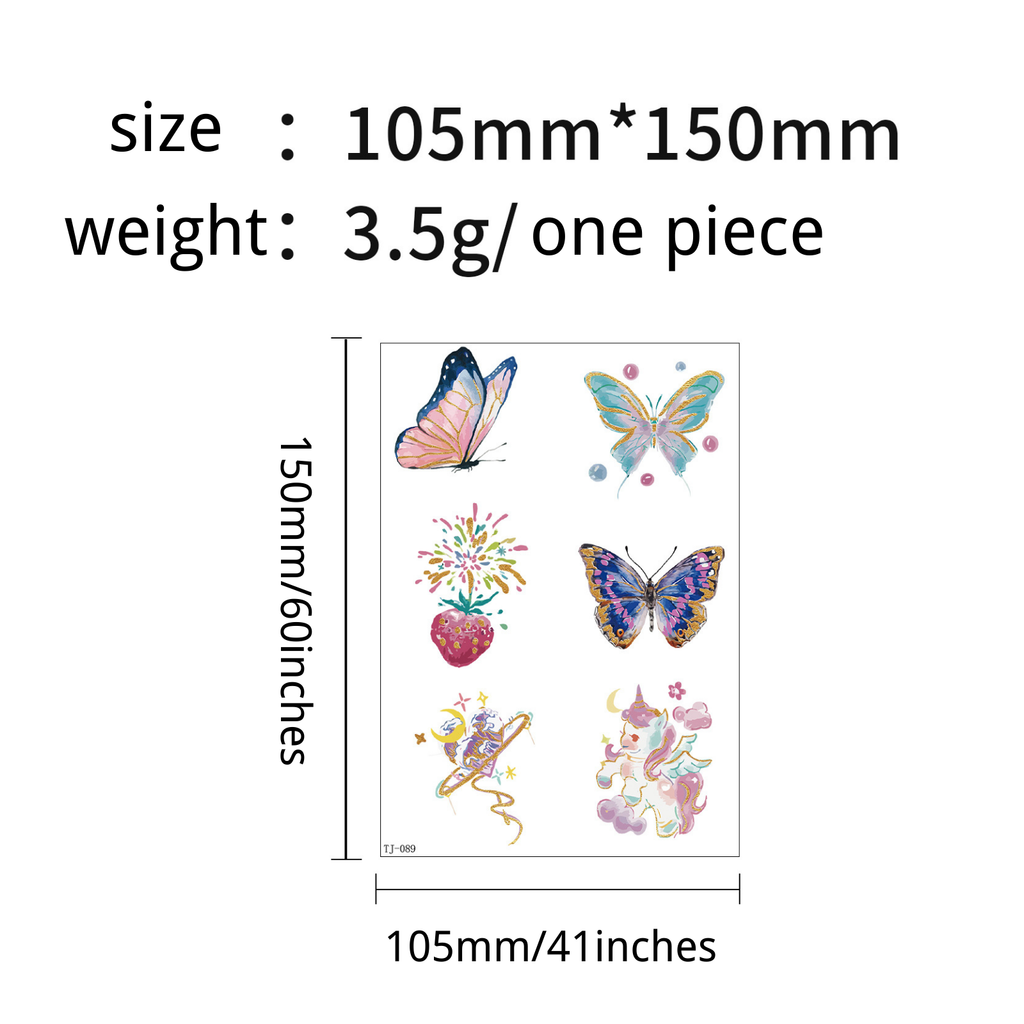 Fairy Butterfly Fantasy Candle Decals