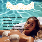 10pcs Gold Snowflake Cosmetic Patches