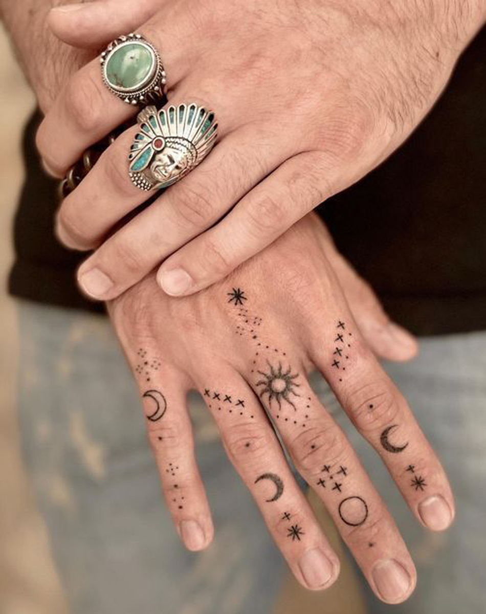 Celestial Symbols Sun & Moon Glyphs Minimalist Art