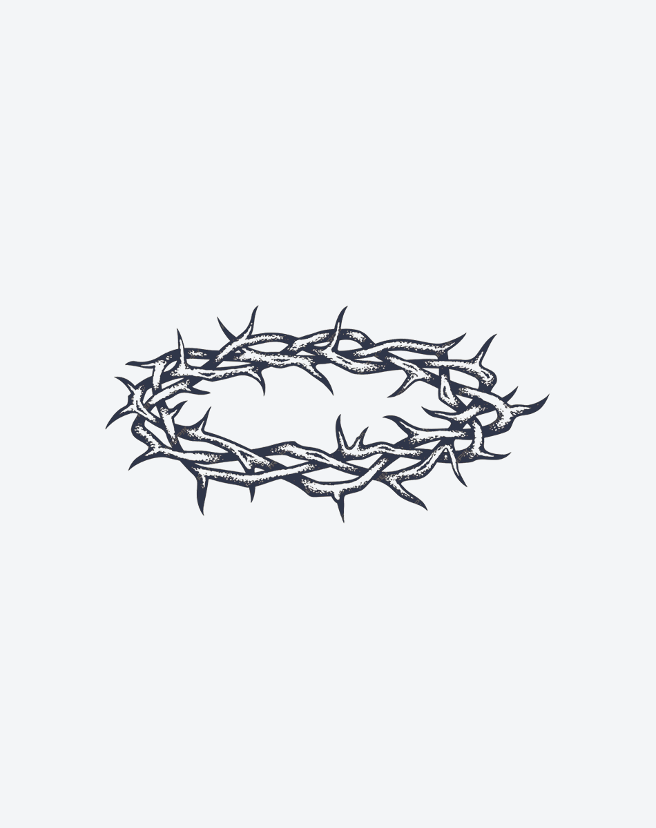 Temporary Tattoos - Crown of Penance Dark Aesthetic