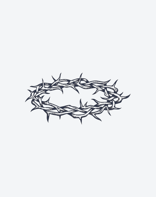 Temporary Tattoos - Crown of Penance Dark Aesthetic