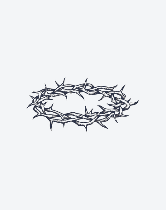 Temporary Tattoos - Crown of Penance Dark Aesthetic
