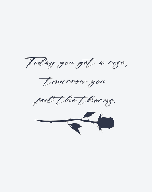 Temporary Tattoos - Rose & Consequence Symbolic Floral
