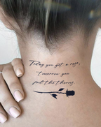 Fine-Line Rose Rose & Consequence Realistic Tattoos