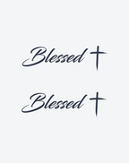 Temporary Tattoos - Simple Benediction Fine-Line