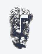 Temporary Tattoos - Redeemer's Might Winged Set