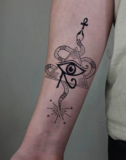 Mystic Snake Ocular Serpent Gothic Tattoos