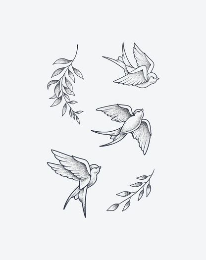 Flight of Swallows