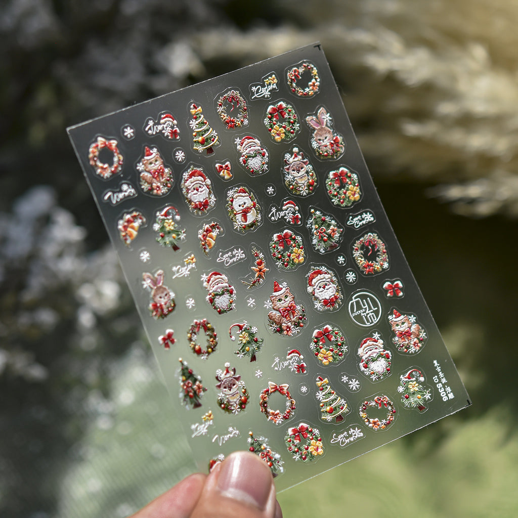 Christmas Dreamy Snow Globe Nail Decals