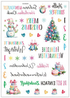 Minimalist Black & White Christmas Candle Decals