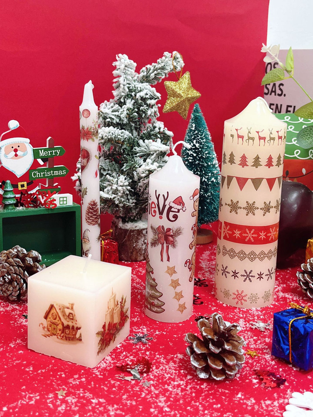 Christmas Candle Magic Decals