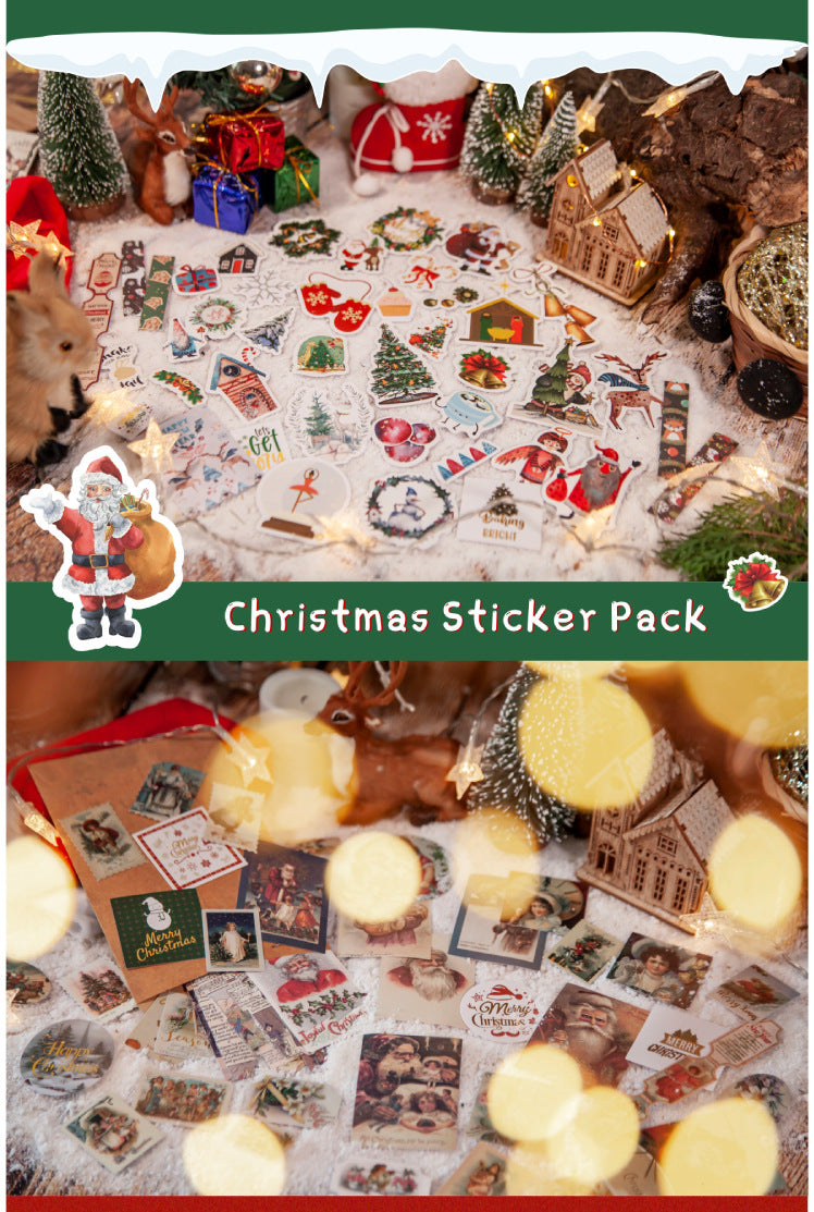 Vintage & Festive Medley Journal Stickers