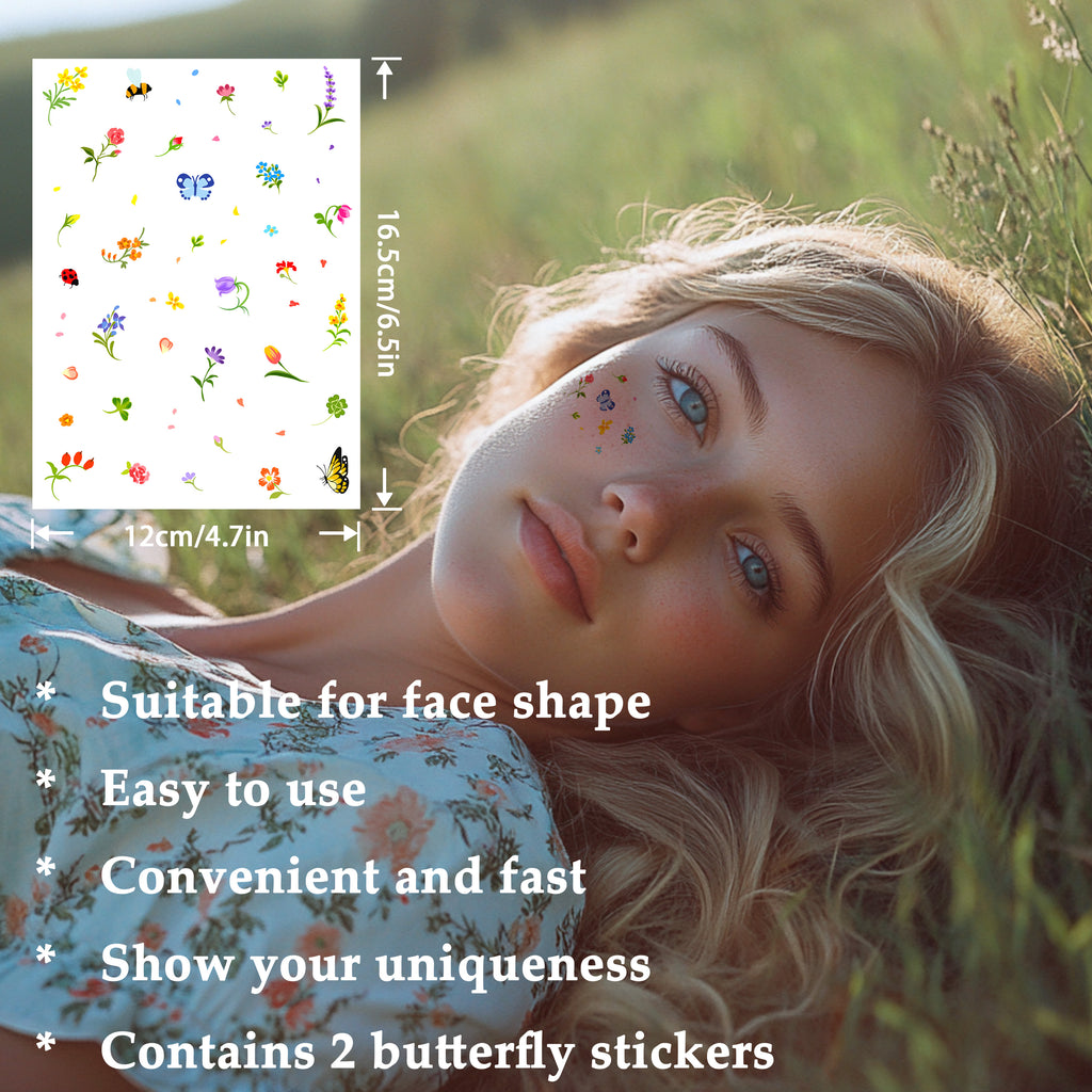 Butterfly Makeup Patches | Festival Face Tattoos