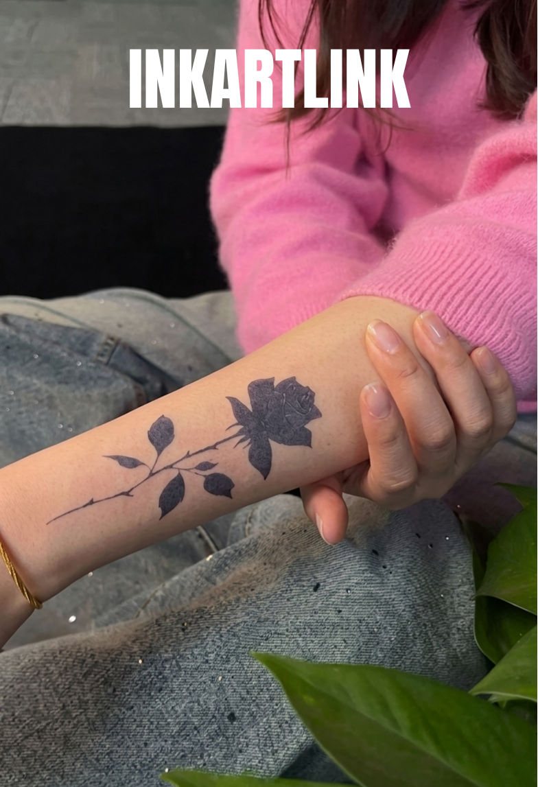 INKARTLINK Wings of Ascent Body Art Stickers Temporary Tattoo