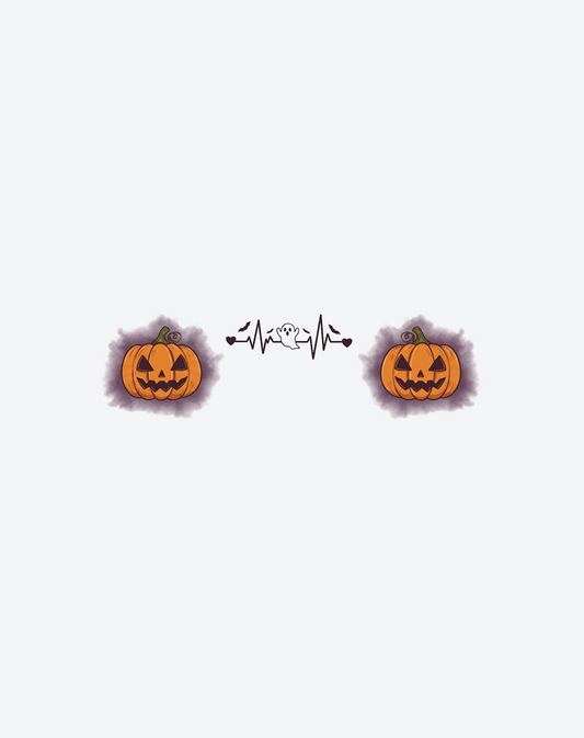 Spooky Pumpkin Pulse Tattoo