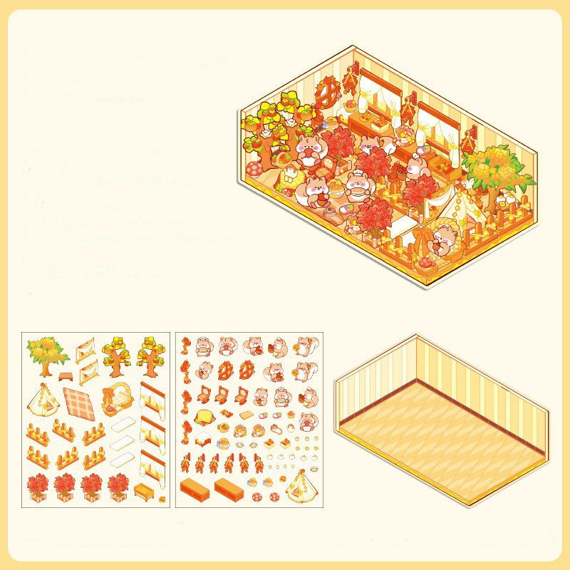 Four Seasons Diorama Sticker Kits
