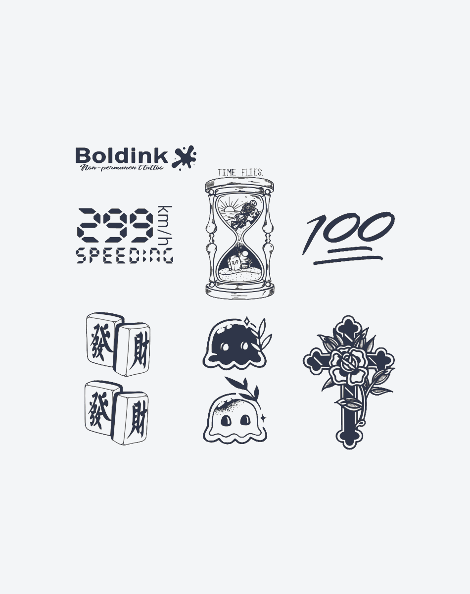 6 Sheets small tattoo Combination 1