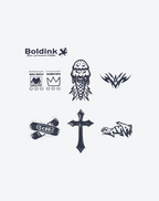 6枚の小さなタトゥーの組み合わせ2