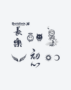 6 Sheets small tattoo Combination 4