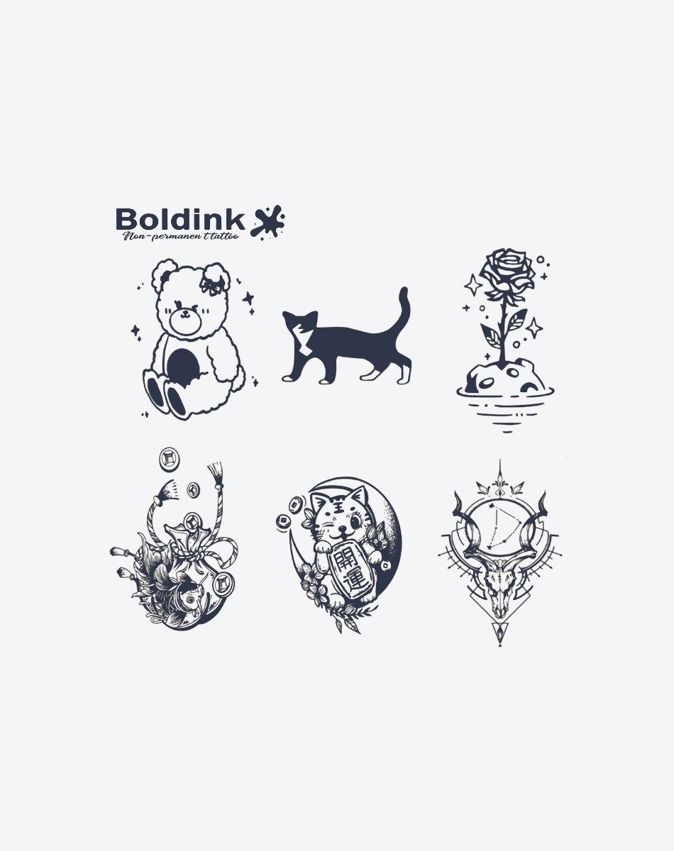 6 Sheets small tattoo Combination 5