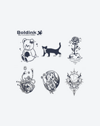 6 Sheets small tattoo Combination 5