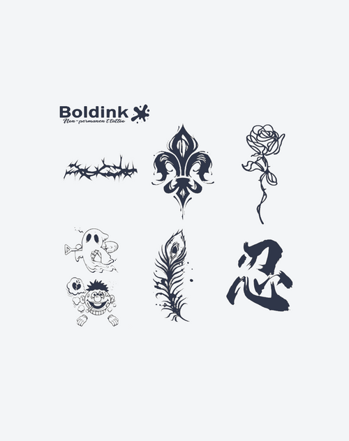 6 Sheets small tattoo Combination 6