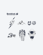 6枚の小さなタトゥーの組み合わせ8