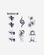 6 Sheets small tattoo Combination 9