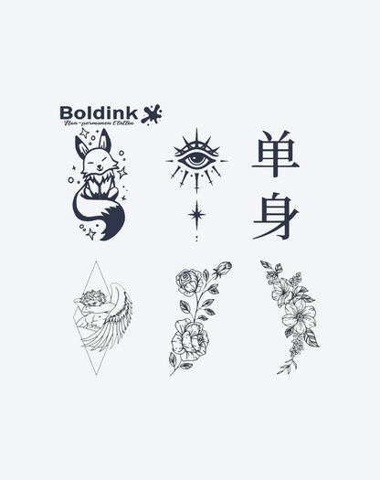 6 Sheets small tattoo Combination 10