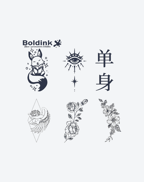 6 Sheets small tattoo Combination 10